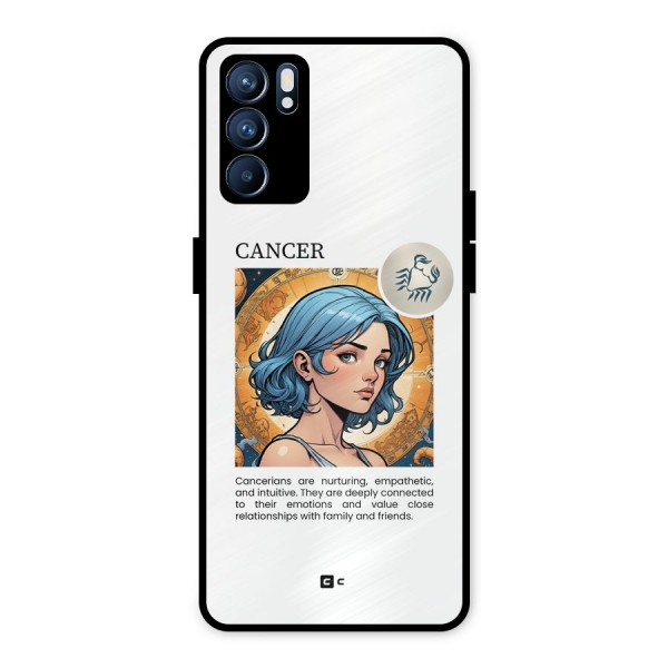 Connected Cancer Metal Back Case for Oppo Reno6 5G