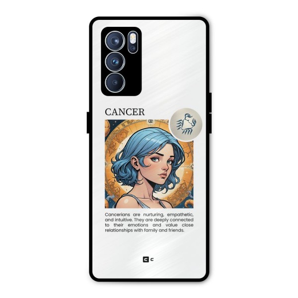 Connected Cancer Metal Back Case for Oppo Reno6 Pro 5G