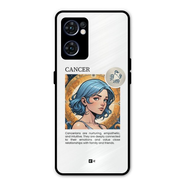 Connected Cancer Metal Back Case for Oppo Reno7 5G