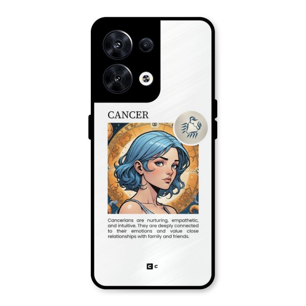 Connected Cancer Metal Back Case for Oppo Reno8 5G