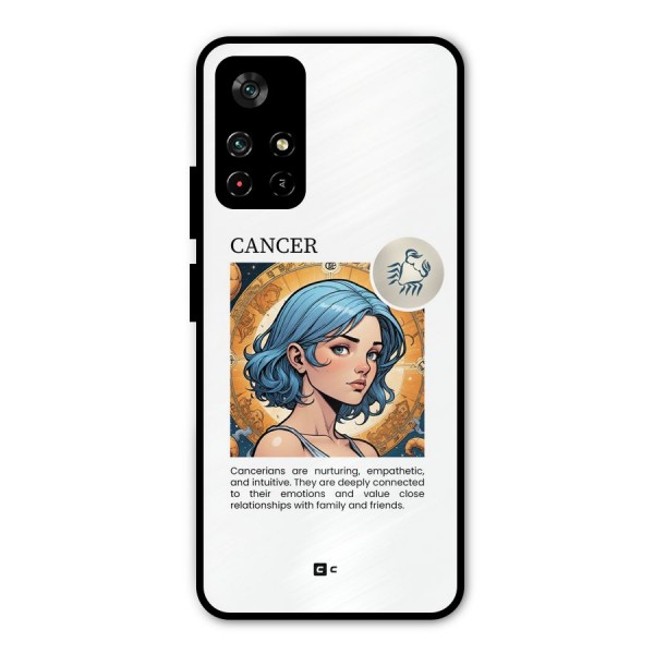 Connected Cancer Metal Back Case for Poco M4 Pro 5G