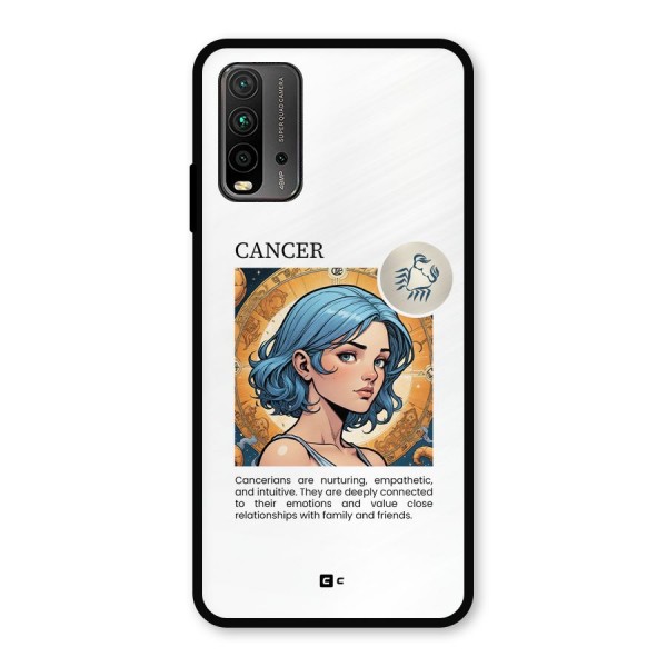 Connected Cancer Metal Back Case for Redmi 9 Power