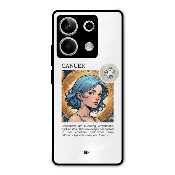 Connected Cancer Metal Back Case for Redmi Note 13 5G