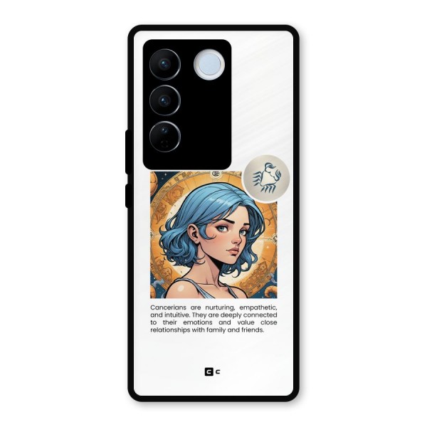 Connected Cancer Metal Back Case for Vivo V27 Pro