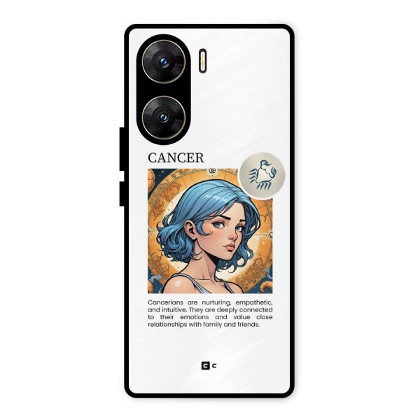 Connected Cancer Metal Back Case for Vivo V29e