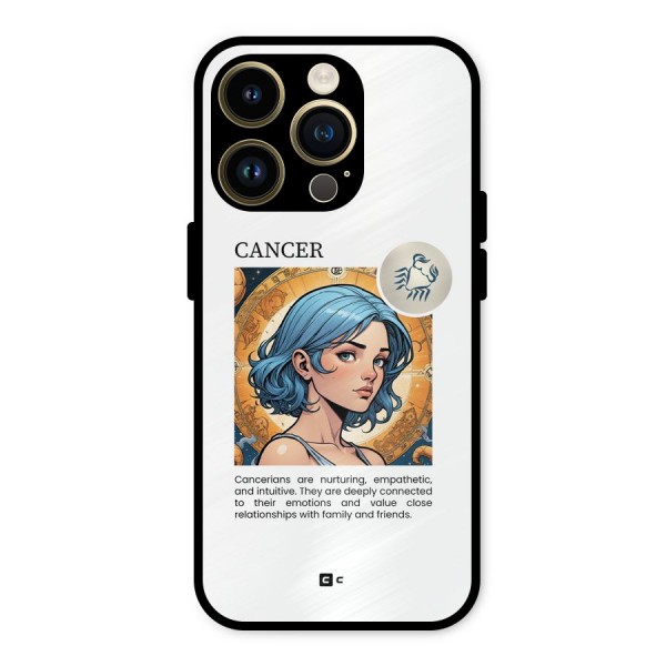 Connected Cancer Metal Back Case for iPhone 14 Pro