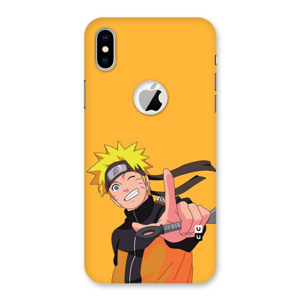 Cool Aesthetic Naruto Back Case for iPhone XS Logo Cut