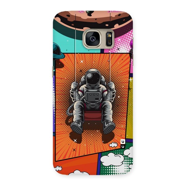 Cool Astraunaut Comic Swing Back Case for Galaxy S7