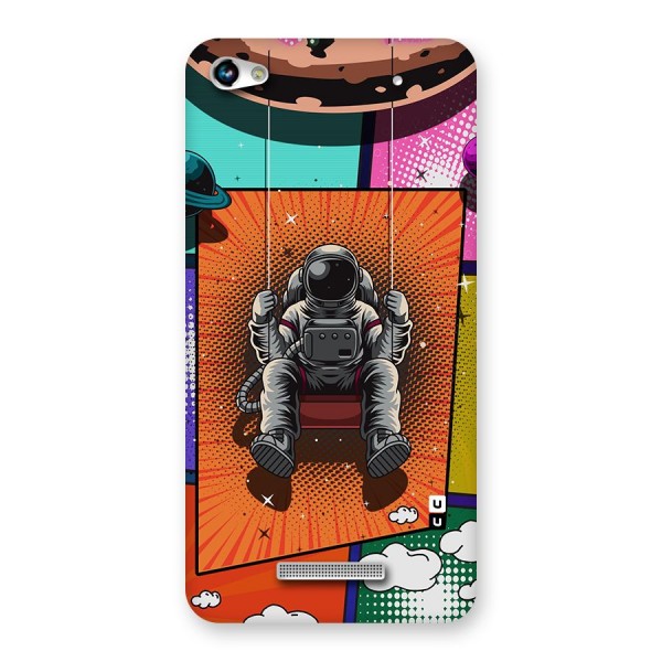 Cool Astraunaut Comic Swing Back Case for Micromax Hue 2