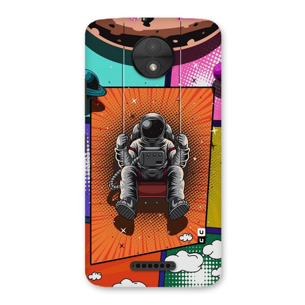 Cool Astraunaut Comic Swing Back Case for Moto C