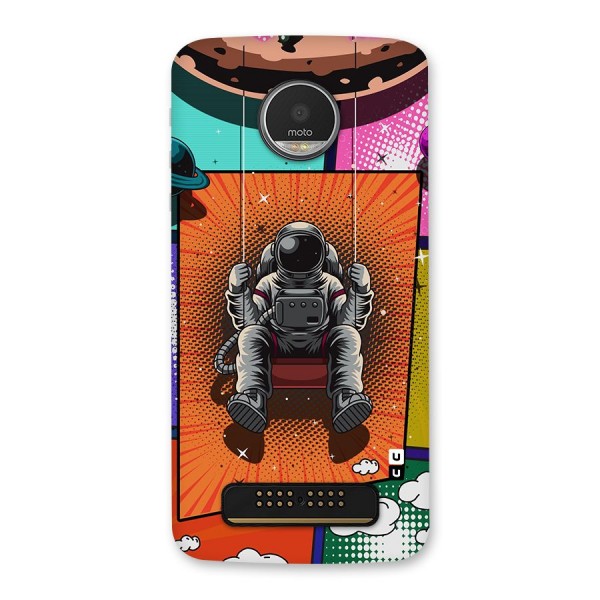 Cool Astraunaut Comic Swing Back Case for Moto Z Play