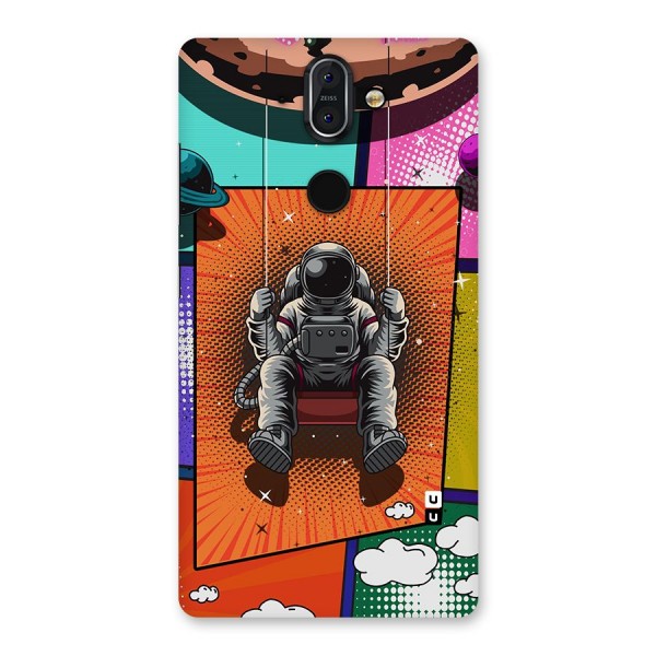 Cool Astraunaut Comic Swing Back Case for Nokia 8 Sirocco