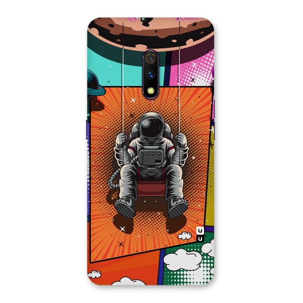 Cool Astraunaut Comic Swing Back Case for Realme X