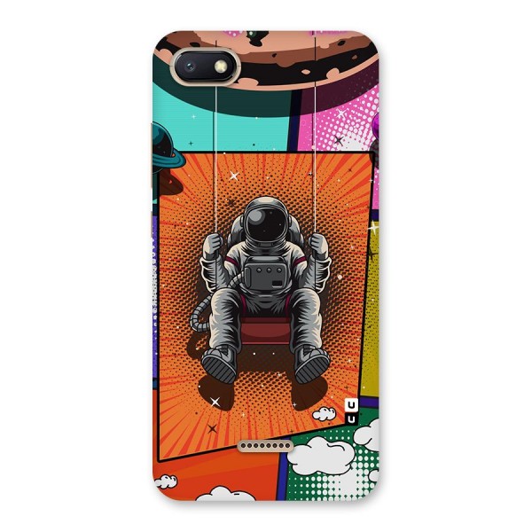 Cool Astraunaut Comic Swing Back Case for Redmi 6A