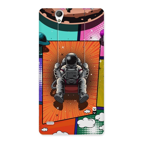 Cool Astraunaut Comic Swing Back Case for Sony Xperia C4