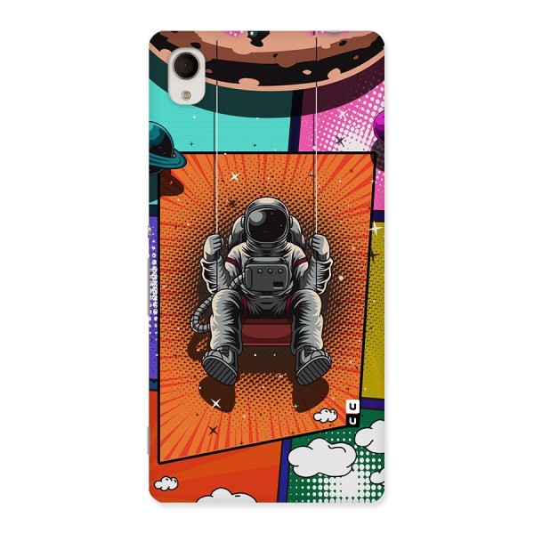 Cool Astraunaut Comic Swing Back Case for Sony Xperia M4