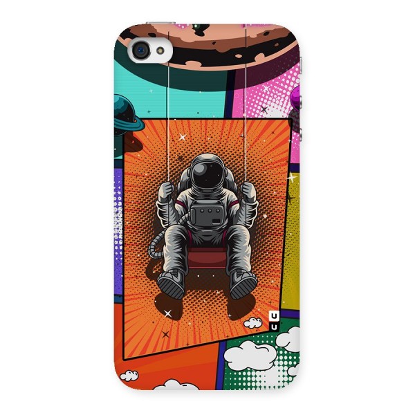 Cool Astraunaut Comic Swing Back Case for iPhone 4 4s