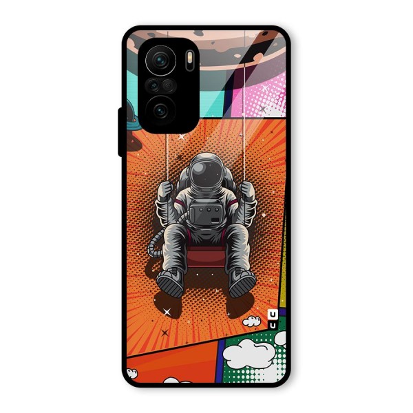 Cool Astraunaut Comic Swing Glass Back Case for Mi 11x