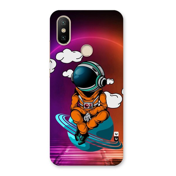 Cool Astraunaut Relaxing Back Case for Mi A2