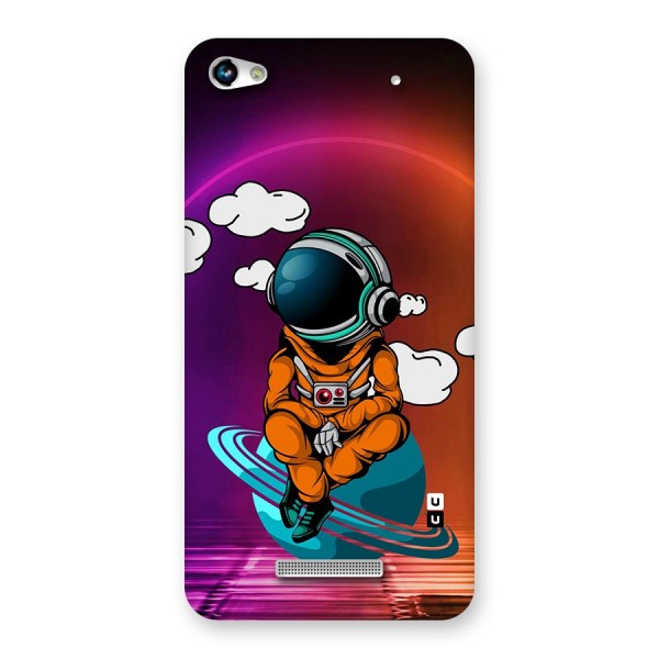 Cool Astraunaut Relaxing Back Case for Micromax Hue 2