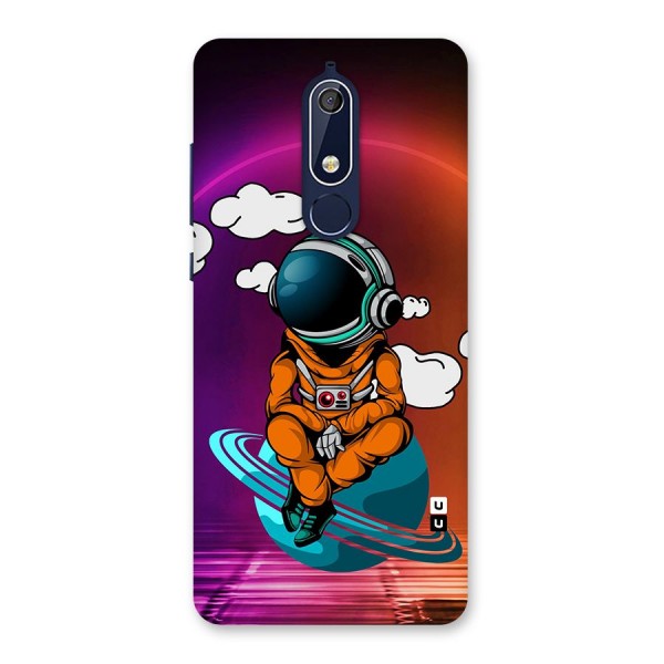 Cool Astraunaut Relaxing Back Case for Nokia 5.1