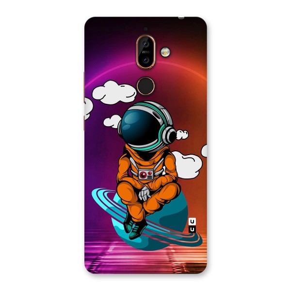 Cool Astraunaut Relaxing Back Case for Nokia 7 Plus