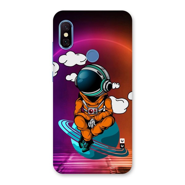 Cool Astraunaut Relaxing Back Case for Redmi Note 6 Pro