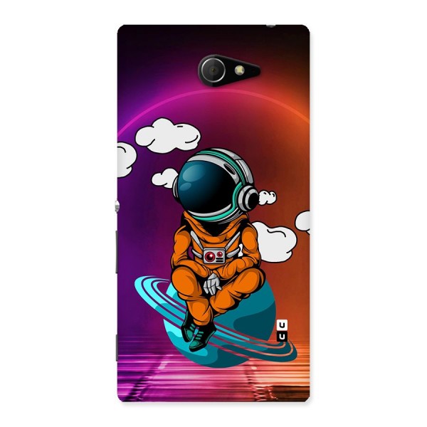 Cool Astraunaut Relaxing Back Case for Sony Xperia M2