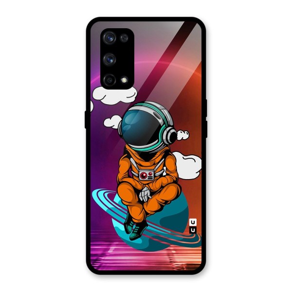 Cool Astraunaut Relaxing Glass Back Case for Realme X7 Pro