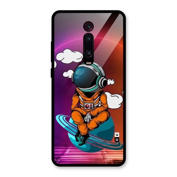 Cool Astraunaut Relaxing Glass Back Case for Redmi K20 Pro