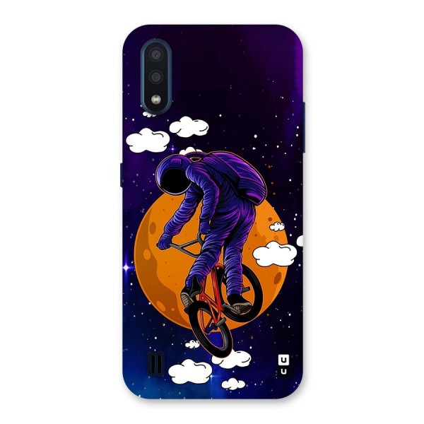 Cool Astro Cyclist Back Case for Galaxy M01