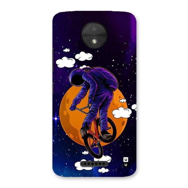 Cool Astro Cyclist Back Case for Moto C