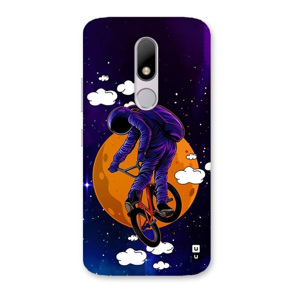 Cool Astro Cyclist Back Case for Moto M