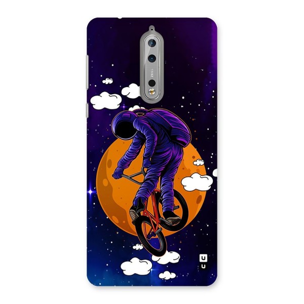 Cool Astro Cyclist Back Case for Nokia 8