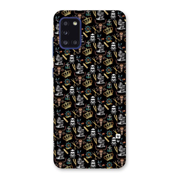 Cool Barber Pattern Back Case for Galaxy A31