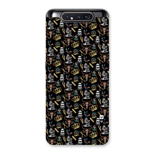 Cool Barber Pattern Back Case for Galaxy A80