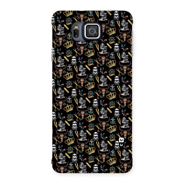 Cool Barber Pattern Back Case for Galaxy Alpha