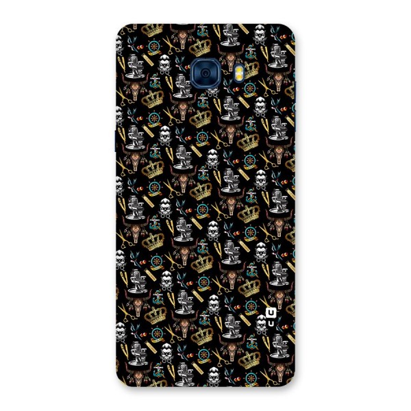 Cool Barber Pattern Back Case for Galaxy C7 Pro