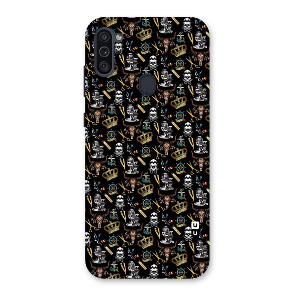 Cool Barber Pattern Back Case for Galaxy M11