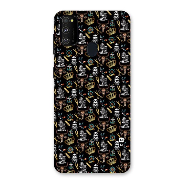 Cool Barber Pattern Back Case for Galaxy M30s