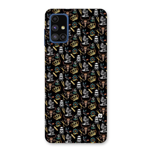 Cool Barber Pattern Back Case for Galaxy M51