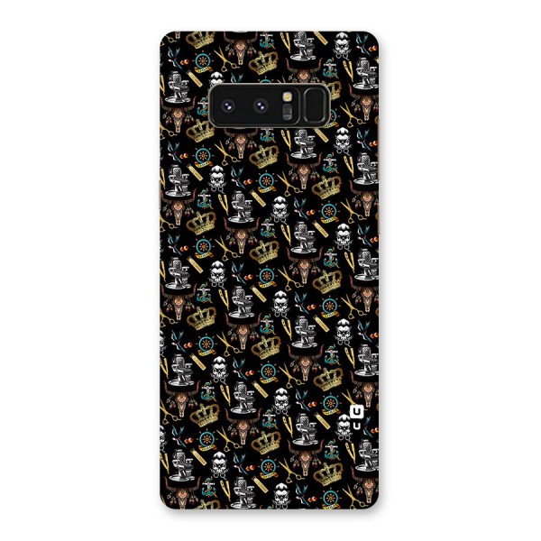 Cool Barber Pattern Back Case for Galaxy Note 8