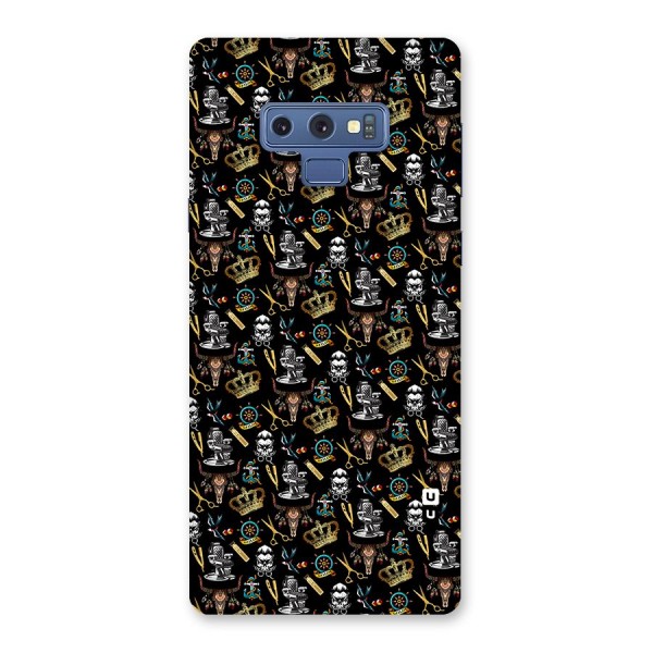 Cool Barber Pattern Back Case for Galaxy Note 9