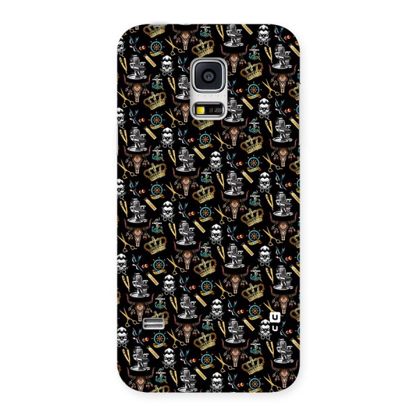 Cool Barber Pattern Back Case for Galaxy S5 Mini