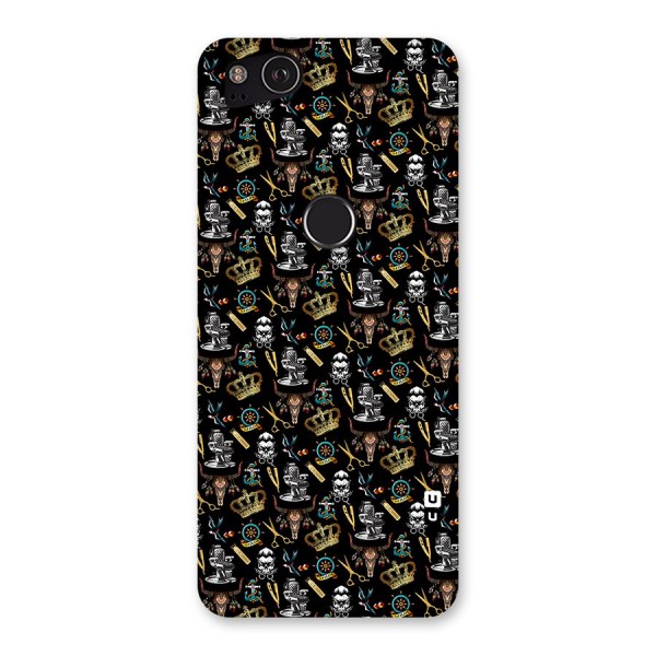 Cool Barber Pattern Back Case for Google Pixel 2