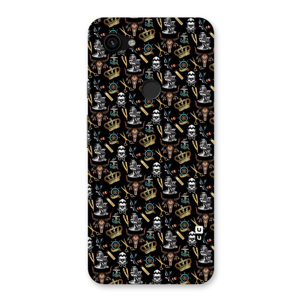 Cool Barber Pattern Back Case for Google Pixel 3a XL