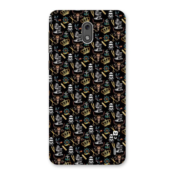 Cool Barber Pattern Back Case for Nokia 2