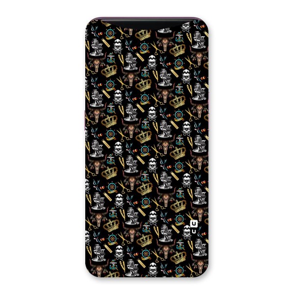 Cool Barber Pattern Back Case for Oppo Find X