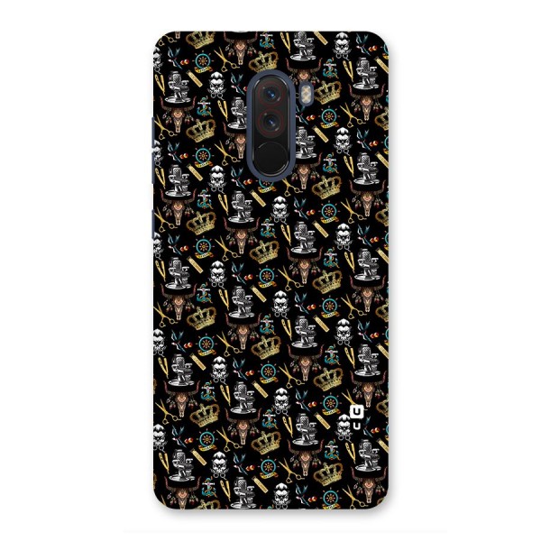 Cool Barber Pattern Back Case for Poco F1