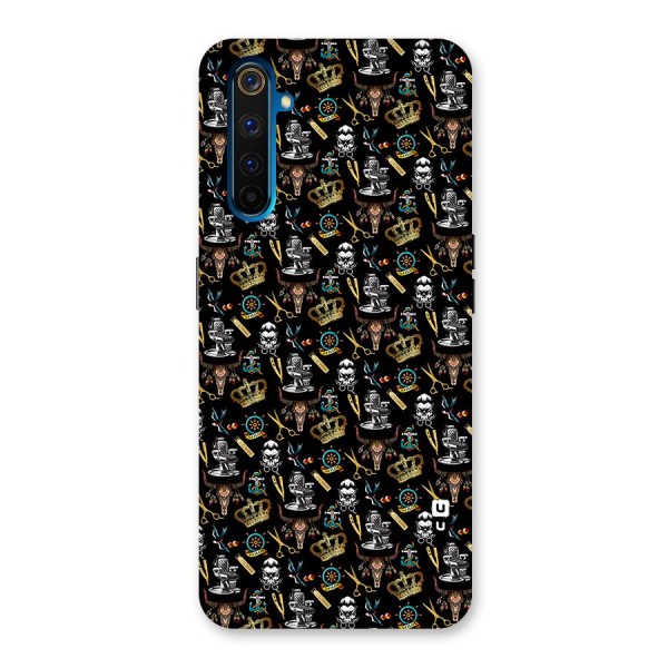 Cool Barber Pattern Back Case for Realme 6 Pro